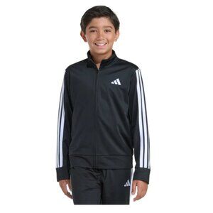 NWT Adidas Youth Tricot Black Jacket Size Large